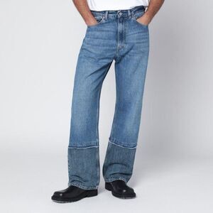 OUR LEGACY Men's Relaxed Fit Paneled Hem Denim Jeans Men LIGHT BLUE Pants
